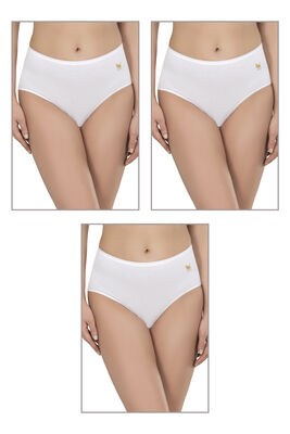 Özkan Underwear - Özkan 23922 3'lü Paket Kadın Pamuklu Modal Esnek Yumuşak Yüksek Bel Bato Külot