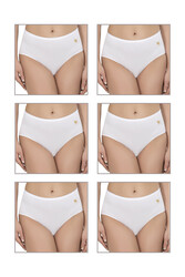 Özkan 23922 6'lı Paket Kadın Pamuklu Modal Esnek Yumuşak Yüksek Bel Bato Külot - Thumbnail