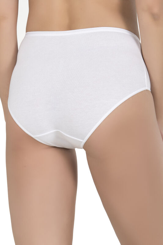 Özkan 23922 6'lı Paket Kadın Pamuklu Modal Esnek Yumuşak Yüksek Bel Bato Külot - 3