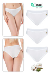 Özkan 23924 3'lü Paket Kadın Pamuklu Modal Esnek Yumuşak Slip Külot - Thumbnail