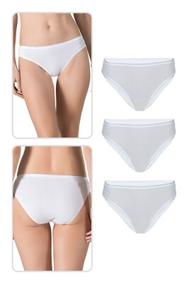 Özkan Underwear - Özkan 23926 3'lü Paket Kadın Viskon Esnek Rahat Slip Külot