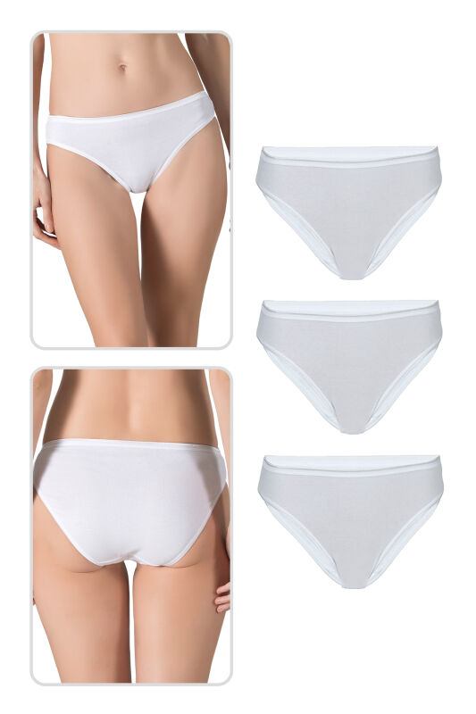 Özkan 23926 3'lü Paket Kadın Viskon Esnek Rahat Slip Külot - 1