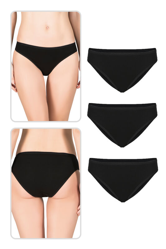 Özkan 23926 3'lü Paket Kadın Viskon Esnek Rahat Slip Külot - 7