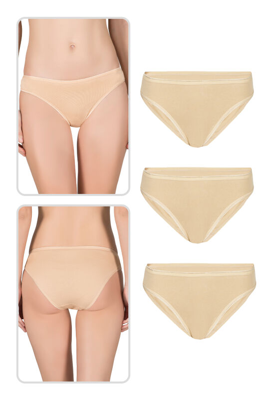 Özkan 23926 3'lü Paket Kadın Viskon Esnek Rahat Slip Külot - 10
