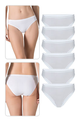 Özkan Underwear - Özkan 23926 6'lı Paket Kadın Viskon Esnek Rahat Slip Külot