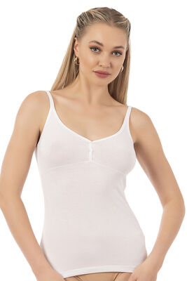 Özkan Underwear - Özkan 24183 Kadın İnce Askılı Modal Pamuklu Atlet