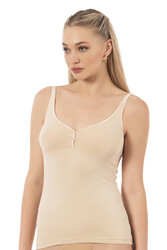 Özkan 24183 Kadın İnce Askılı Modal Pamuklu Atlet - Thumbnail