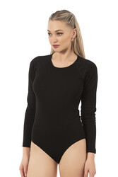 Özkan 24200 Kadın Termal Uzun Kollu Yuvarlak Yaka Kancalı Çıtçıtlı Body - Thumbnail