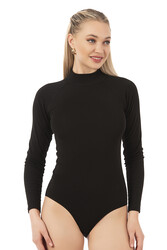 Özkan 24201 Kadın Termal Uzun Kollu Balıkçı Yaka Kancalı Çıtçıtlı Body - Thumbnail