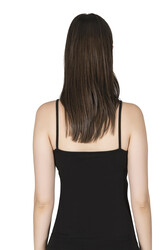 Özkan 24264 Kadın Pamuklu Modal Esnek Rahat Havuz Yaka Biyeli İp Askılı Atlet - Thumbnail