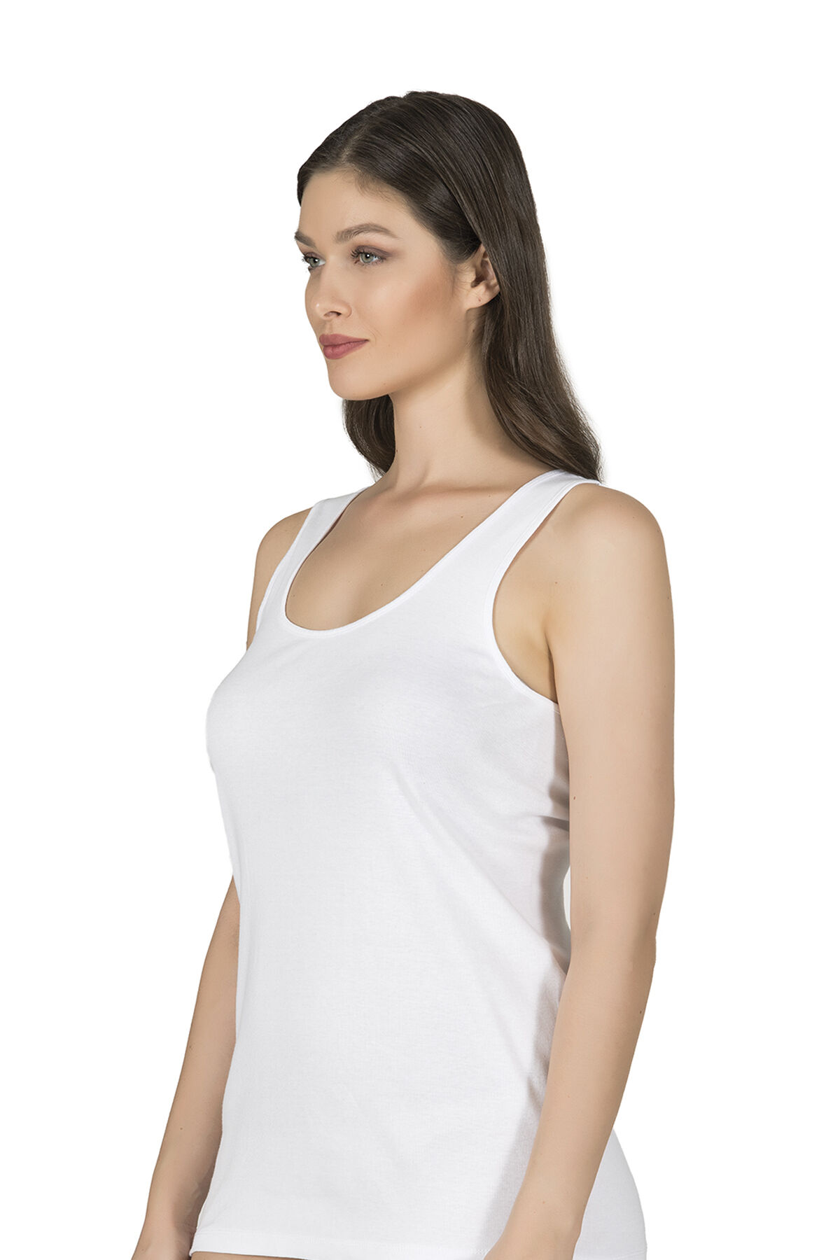 Özkan 25561 Kadın Pamuklu Ribana Atlet