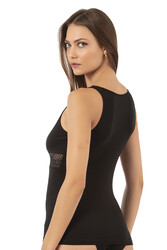 Özkan 25591 Kadın Pamuklu Modal Ön Kısmı Dantel Detaylı Kalın Askılı Atlet - Thumbnail