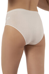 Özkan 25592 3'lü Paket Kadın Pamuklu Modal Esnek Rahat Dantelli Bato Külot - Thumbnail