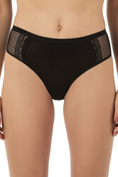 Özkan 25592 3'lü Paket Kadın Pamuklu Modal Esnek Rahat Dantelli Bato Külot - Thumbnail