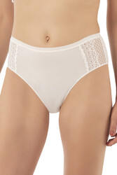 Özkan 25592 3'lü Paket Kadın Pamuklu Modal Esnek Rahat Dantelli Bato Külot - Thumbnail