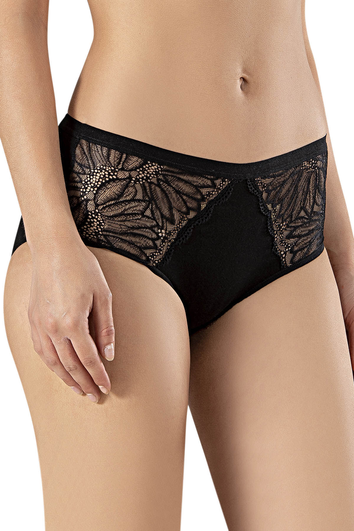 Özkan 25614 3'lü Paket Kadın Modal Pamuklu Dantelli Bato Külot