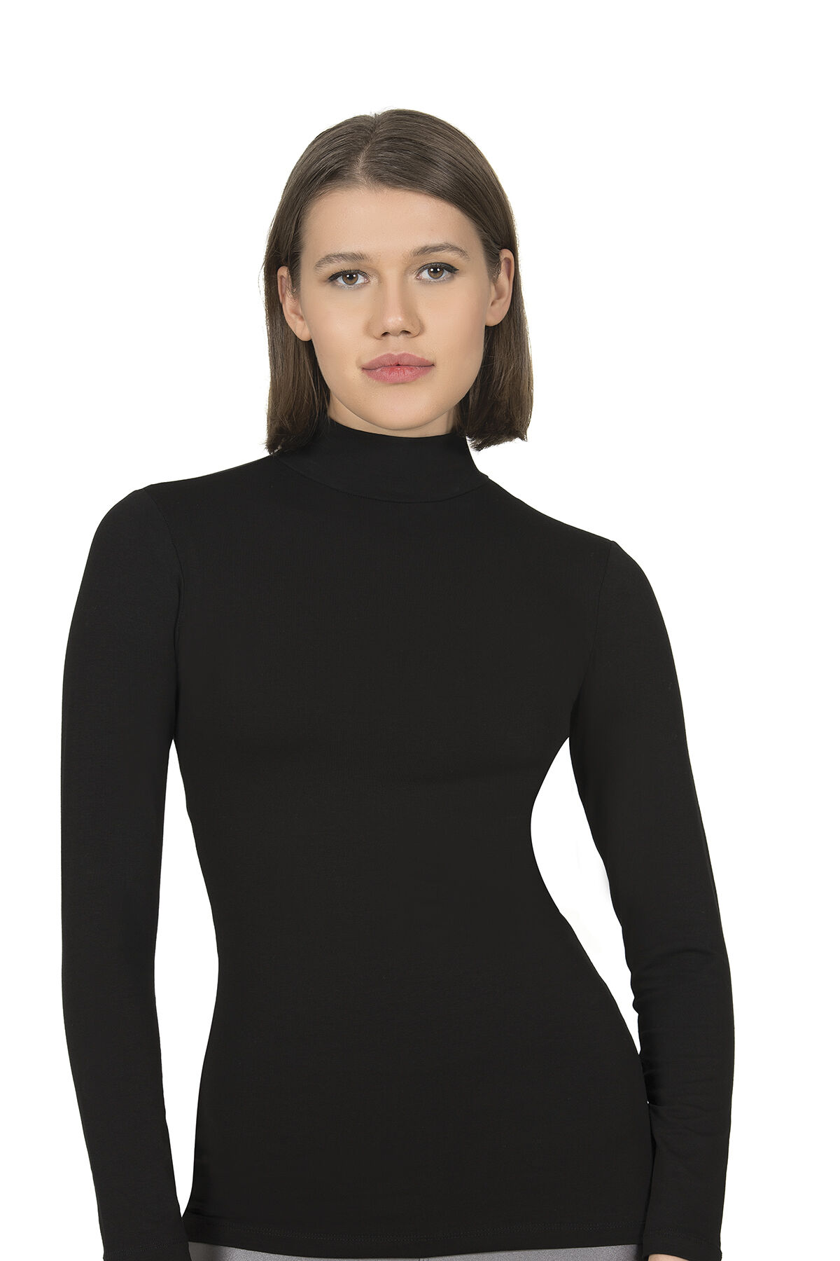 Özkan 26031 Kadın Pamuklu Uzun Kollu Balıkçı Yaka Body