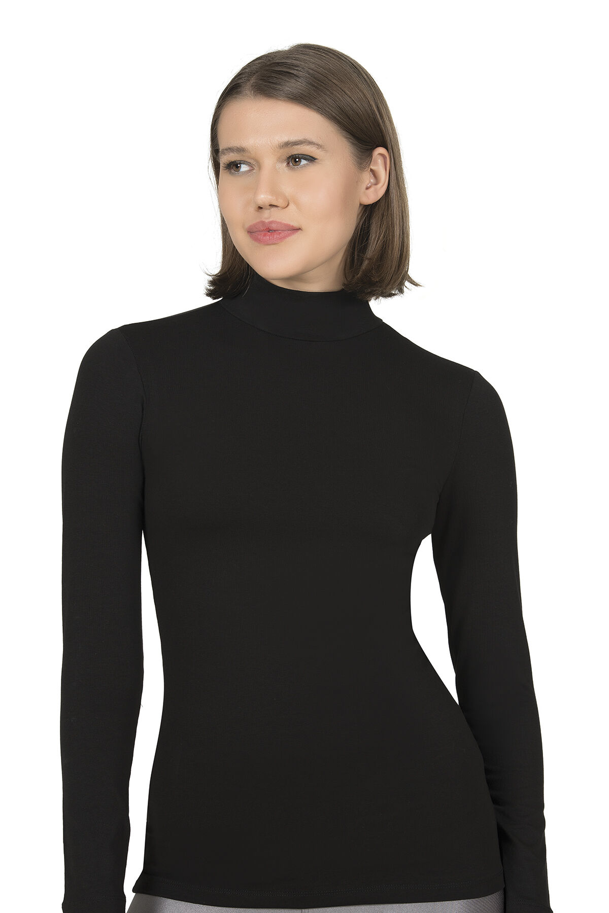 Özkan 26031 Kadın Pamuklu Uzun Kollu Balıkçı Yaka Body