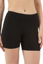 Özkan 26591 Kadın Pamuklu Likralı Süprem Esnek Rahat Ara Boy Diz Üstü Kısa Tayt Şort Boxer - Thumbnail