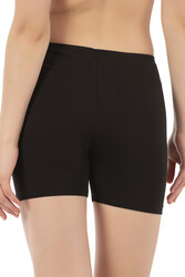 Özkan 26591 Kadın Pamuklu Likralı Süprem Esnek Rahat Ara Boy Diz Üstü Kısa Tayt Şort Boxer - Thumbnail