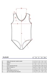 Özkan 26599 Kadın Pamuklu Modal Sıfır Kol Kalın Askılı Kancalı Çıtçıtlı Body - Thumbnail