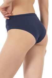 Özkan 26691 Kadın 3'lü Paket Desenli %95 Pamuklu Likralı Dantel Detaylı Rahat Slip Külot - Thumbnail