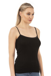 Özkan 26763 Kadın Viskon Kaşkorse Fitilli Esnek Rahat İnce Askılı Atlet - Thumbnail