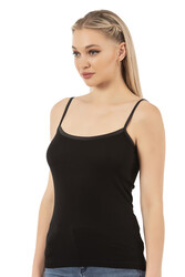 Özkan 26763 Kadın Viskon Kaşkorse Fitilli Esnek Rahat İnce Askılı Atlet - Thumbnail