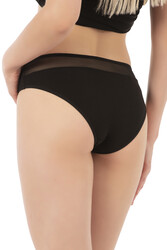 Özkan 26797 7'li Paket Kadın Bel Kısmı Tül Detaylı Likralı Pamuklu Esnek Rahat Slip Bikini Külot - Thumbnail