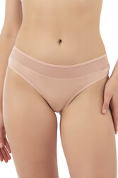 Özkan 26797 7'li Paket Kadın Bel Kısmı Tül Detaylı Likralı Pamuklu Esnek Rahat Slip Bikini Külot - Thumbnail