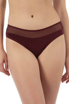 Özkan Underwear - Özkan 26797 7'li Paket Kadın Bel Kısmı Tül Detaylı Likralı Pamuklu Esnek Rahat Slip Bikini Külot (1)