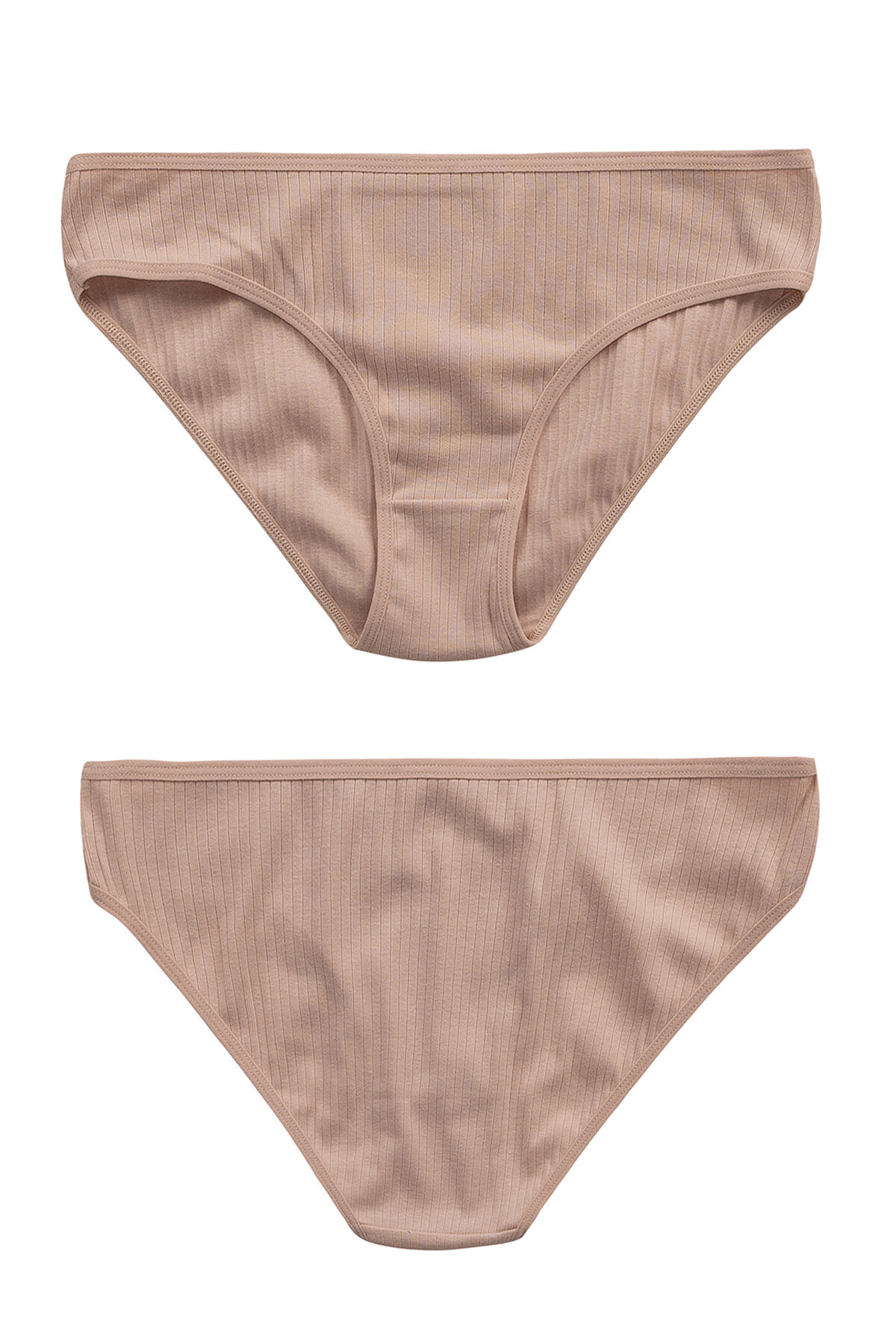 Özkan 26798 7'li Paket Kadın Fitilli Ribana Pamuklu Esnek Rahat Slip Bikini Külot
