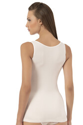 Özkan 26961 Kadın Pamuklu Modal Dantelli Esnek Yumuşak Kalın Askılı Atlet - Thumbnail