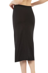 Özkan 26975 Kadın Viskon Kumaş Diz Altı Uzun Etek Elbise Astarı Jüpon Kombinezon - Thumbnail