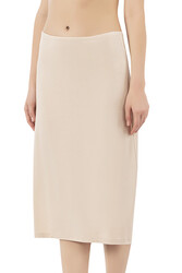 Özkan 26992 Kadın Viskon Diz Altı Orta Boy Astar Jüpon Kombinezon - Thumbnail