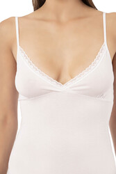 Özkan 27027 Kadın Pamuklu Likralı Modal Esnek Rahat İnce Askılı Atlet Külot İç Giyim Takım - Thumbnail