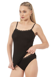 Özkan 27043 Kadın Viskon Kaşkorse Esnek Rahat Atlet Külot İç Giyim Takım - Thumbnail