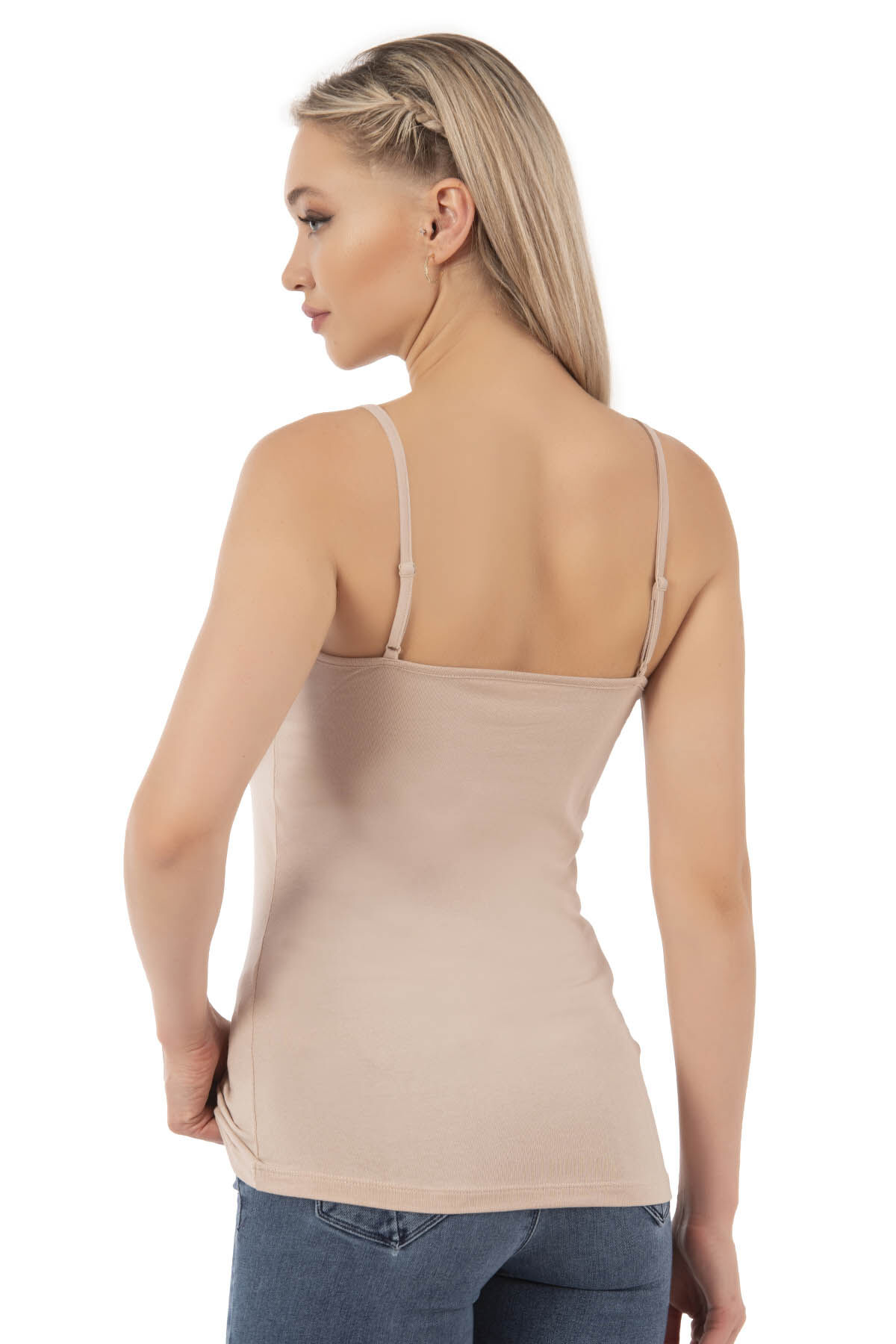 Özkan 27105 Kadın Pamuklu Modal Esnek Rahat İp Askılı Örme Atlet