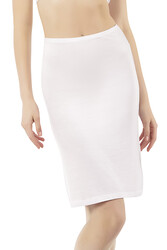 Özkan 27134 Kadın Viskon Kumaş Esnek Rahat Diz Üstü Astar Jüpon Kombinezon - Thumbnail