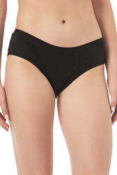 Özkan 27152 3'lü Paket Kadın Pamuk Likralı Ribana Esnek Rahat Yüksek Bel Bato Külot - Thumbnail