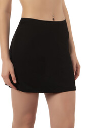 Özkan 27290 Kadın Viskon Diz Üstü Mini Boy Astar Jüpon Kombinezon - Thumbnail