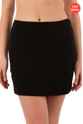 Özkan 27290 Kadın Viskon Diz Üstü Mini Boy Astar Jüpon Kombinezon - Thumbnail