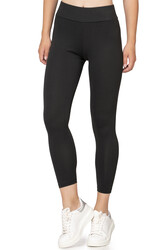 Özkan 27684 Kadın Likralı Kaşkorse Fitilli Toparlayıcı Yüksek Bel Uzun Tayt - Thumbnail