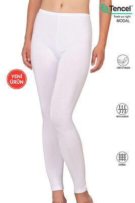 Özkan Underwear - Özkan 27779 Kadın Premium Kumaş Modal Pamuklu Uzun Tayt Esnek Rahat Yumuşak