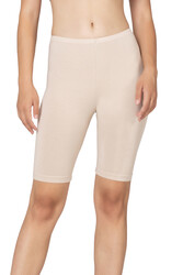 Özkan 27780 Kadın Premium Kumaş Modal Pamuklu Esnek Rahat Diz Üstü Toparlayıcı Yüksek Bel Kısa Tayt - Thumbnail