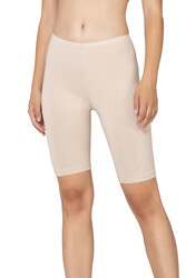 Özkan 27780 Kadın Premium Kumaş Modal Pamuklu Esnek Rahat Diz Üstü Toparlayıcı Yüksek Bel Kısa Tayt - Thumbnail