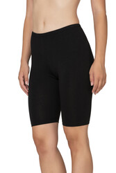 Özkan 27780 Kadın Premium Kumaş Modal Pamuklu Esnek Rahat Diz Üstü Toparlayıcı Yüksek Bel Kısa Tayt - Thumbnail