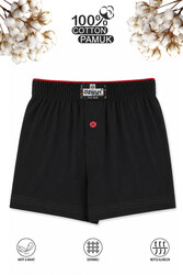 Özkan 31223 Erkek Çocuk %100 Pamuklu Premium Kumaş Rahat Klasik Kesim Süprem Penye Boxer Şort Külot - Thumbnail