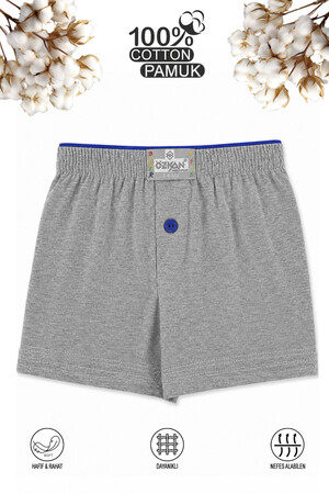 Özkan 31223 Erkek Çocuk %100 Pamuklu Premium Kumaş Rahat Klasik Kesim Süprem Penye Boxer Şort Külot (1)