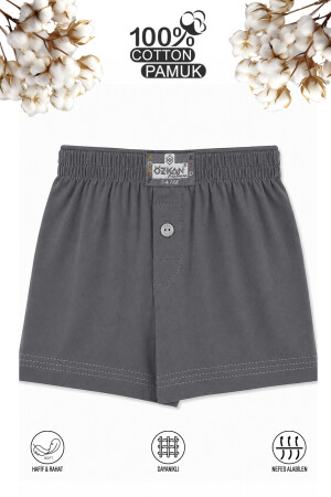 Özkan 31223 Erkek Çocuk %100 Pamuklu Premium Kumaş Rahat Klasik Kesim Süprem Penye Boxer Şort Külot